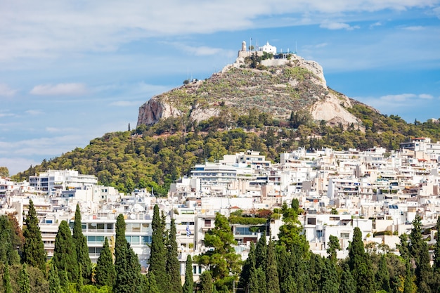 Le mont Lycabette à Athènes