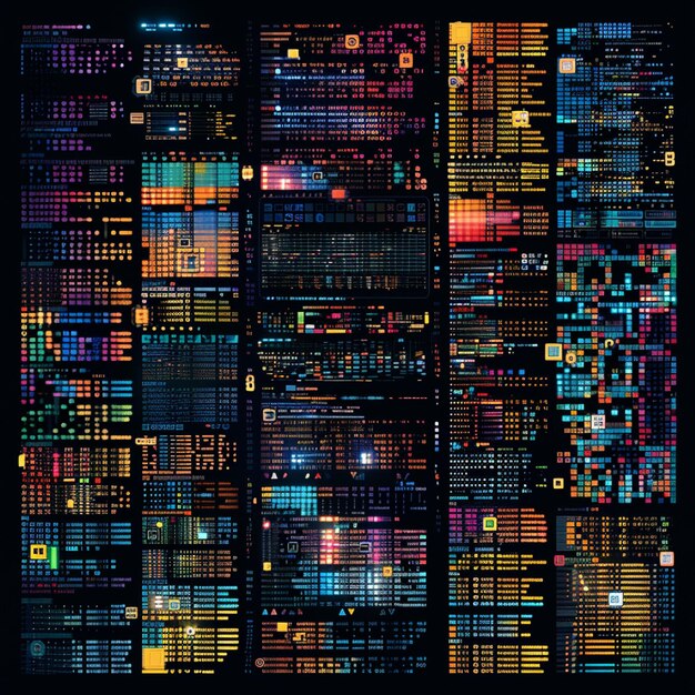 Un montage de différents langages de programmation comme Python Java C et JavaScript