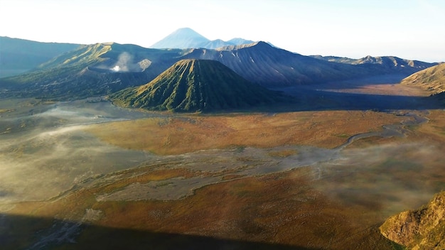 Montagne Aérienne De Beaux Paysages Pour Le Fond De La Nature En Indonésie