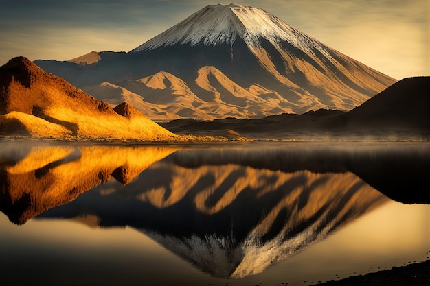 Montagne au lever du soleil