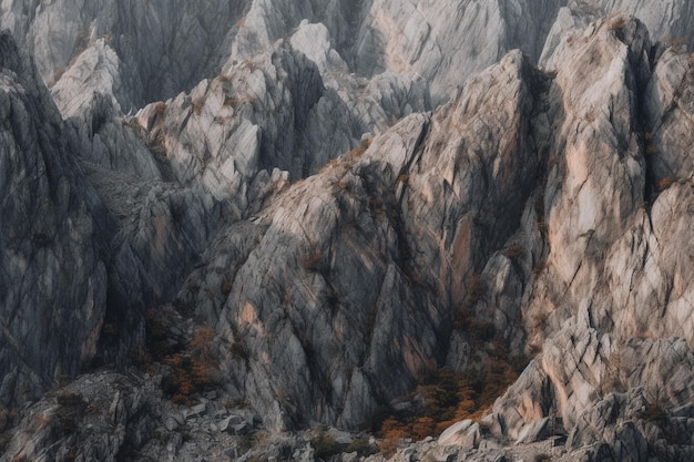 Une montagne avec un bouquet d'arbres dessus