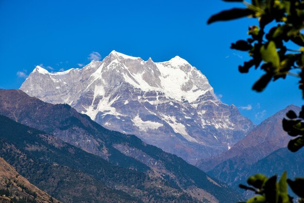 Photo montagne chaukhamba