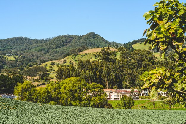 Montagne, ciel bleu à Cartago Costa Rica