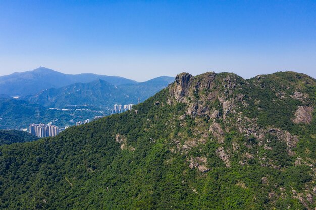 Photo montagne du rocher du lion à hong kong