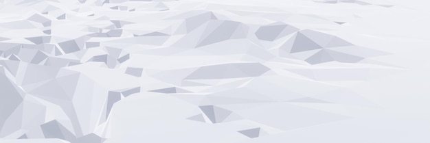 Montagne de glace 3D à faible polygone