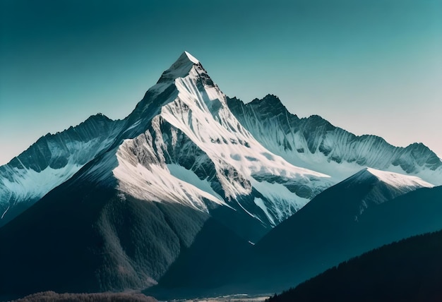 Photo une montagne avec un grand nombre de lettres dessus