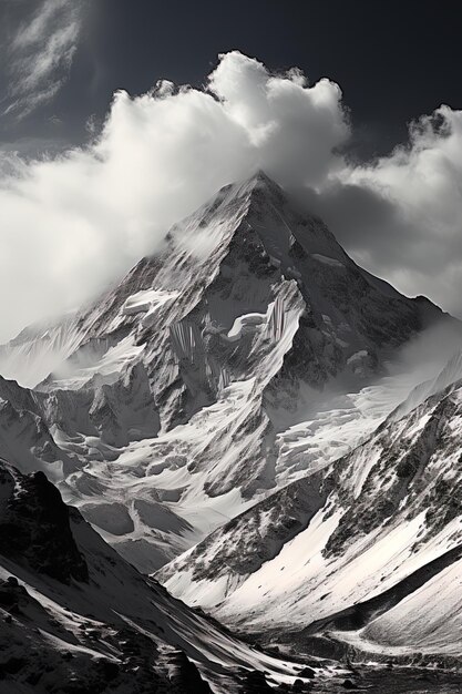 Photo une montagne avec le nom sur elle sur le fond