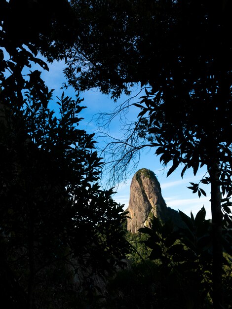 Montagne rocheuse de Pedra do Bau au Brésil