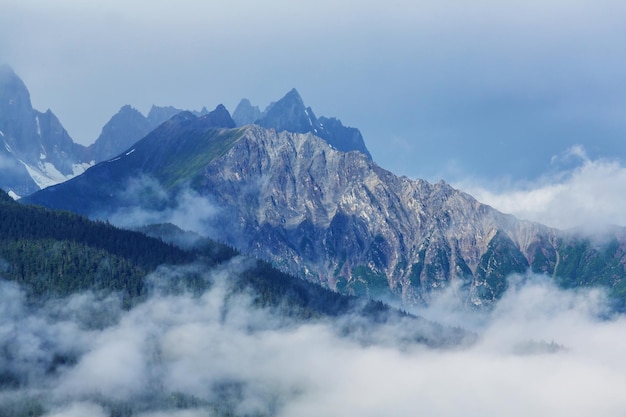 Montagnes de l'Alaska en été