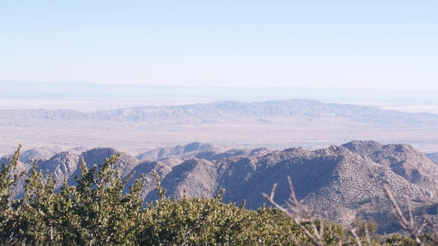 Montagnes et collines désert vallée californie désert usa randonnée mt laguna