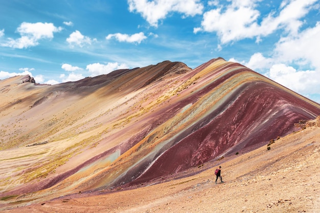 Montagnes colorées de Vinicunca au Pérou Montagnes arc-en-ciel Cusco