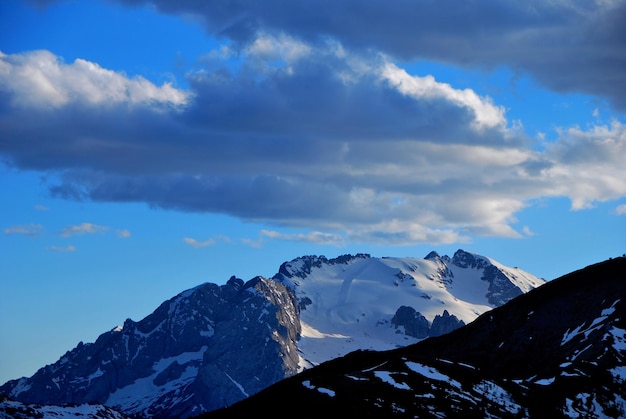 Montagnes couvertes de neige