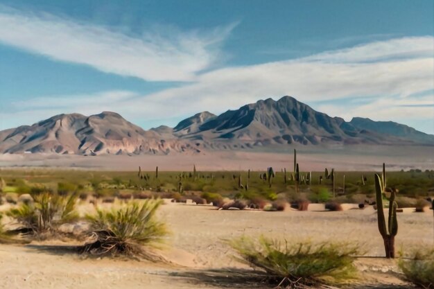 Les montagnes du désert de l'Arizona à l'extérieur de Tucson