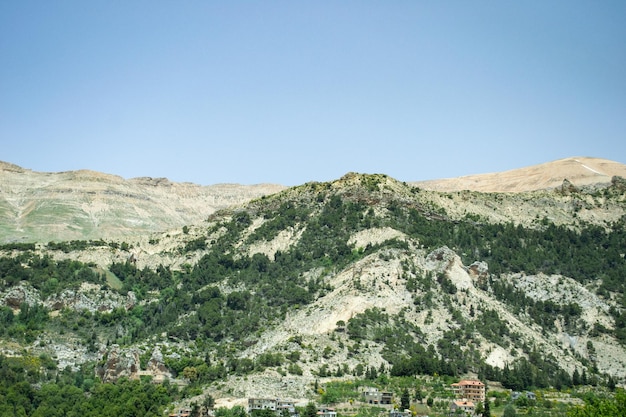 Montagnes du liban pic neige vaste paysage moyen-orient