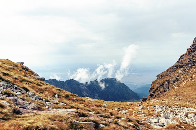 Montagnes Fagaras près du lac Balea