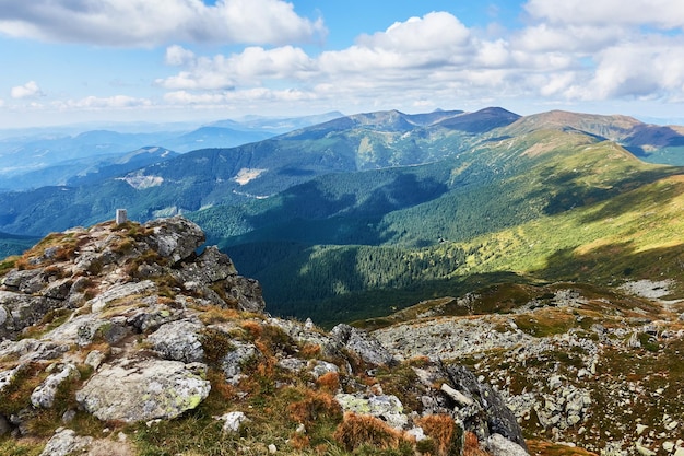 Montagnes avec forêts Montagnes des Carpates