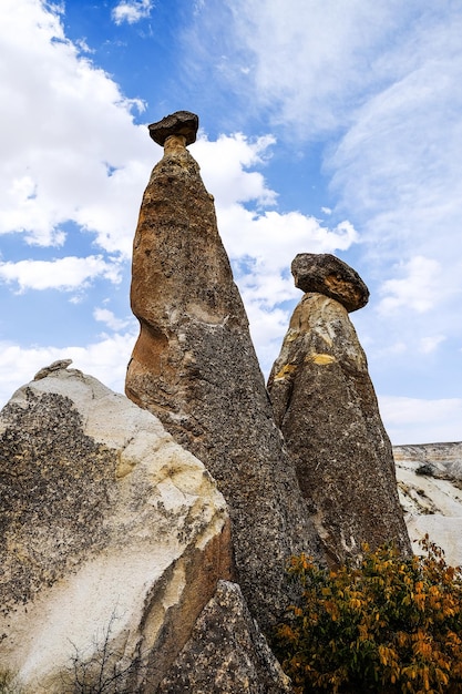 Montagnes en forme de champignon Cappadoce Turquie