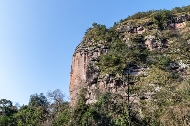 Montagnes avec géologie mondiale et relief de Danxia