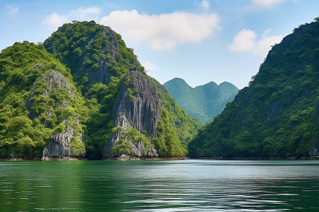 Photo les montagnes de l'île de catba