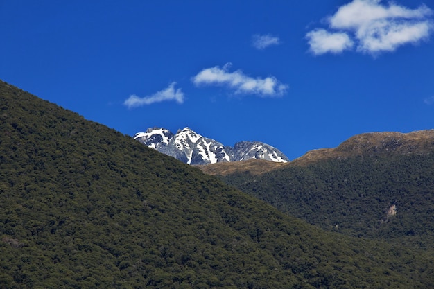 Montagnes, sur, île sud, nouvelle zélande