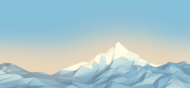 Montagnes low-poly