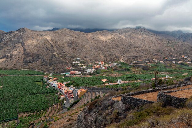 Des montagnes panoramiques sur l'île de La Gomera, dans les îles Canaries, en Espagne