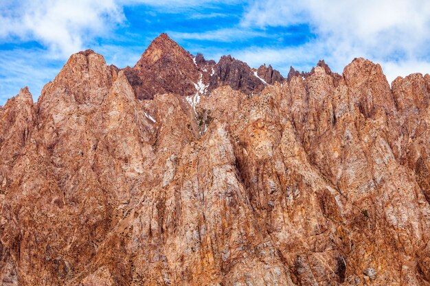 Montagnes Près Du Village De Los Penitentes Près De La Ville De Mendoza En Argentine