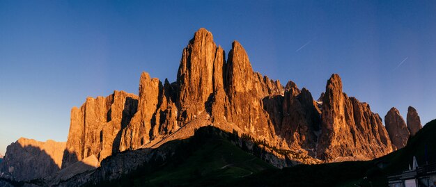 Montagnes Rocheuses au coucher du soleil