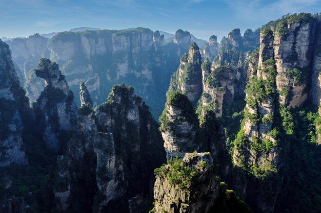 Photo les montagnes de zhangjiajie en chine