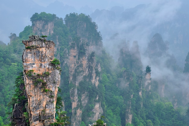 Photo montagnes de zhangjiajie, chine