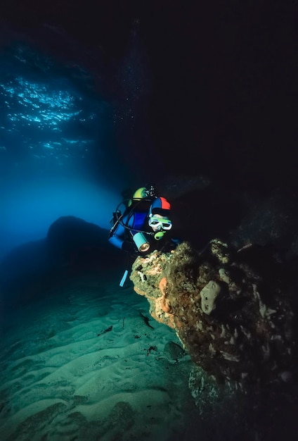 Monténégro, Mer Adriatique, photo UW, plongée souterraine - NUMÉRISATION DE FILM