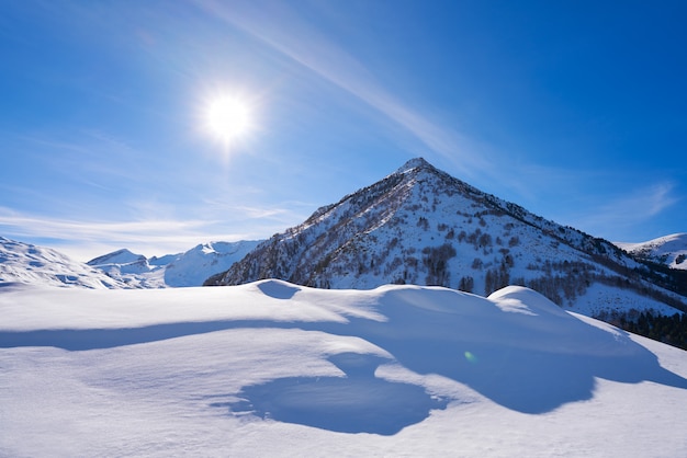 Monts Cerler dans les Pyrénées de Huesca en Espagne