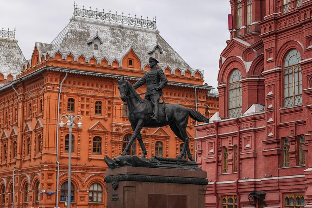 Monument au maréchal Joukov à Moscou