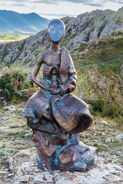 Monument Boy Avec Un Gopher