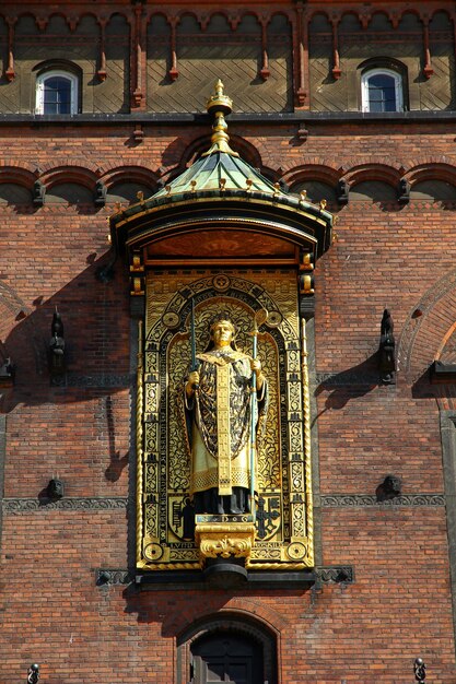 Monument dans la ville de Copenhague au Danemark