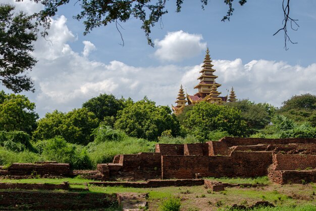 Monument de la pagode à Bagan, Myanmar