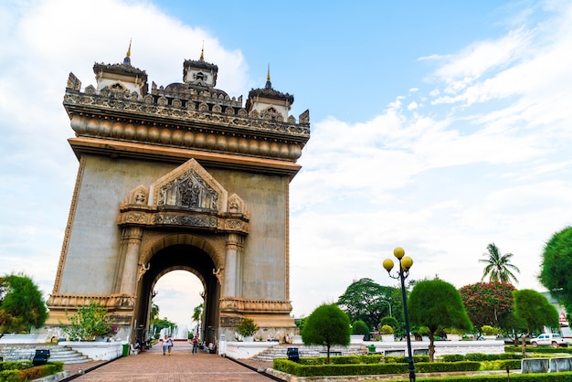 Monument Patuxay à Vientiane, Laos.