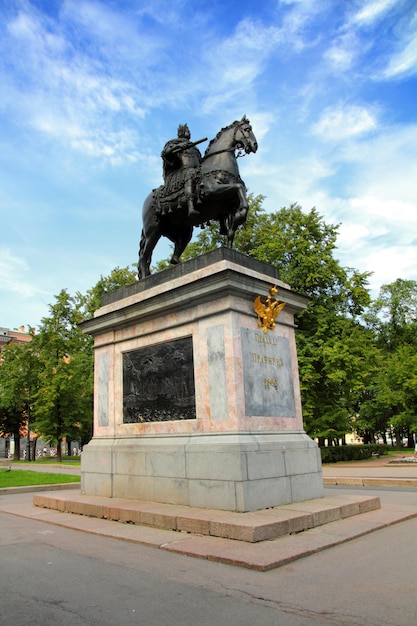 Monument Pierre 1 à Saint-Pétersbourg