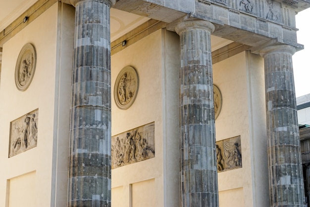 Le monument de la porte de Brandebourg à Berlin