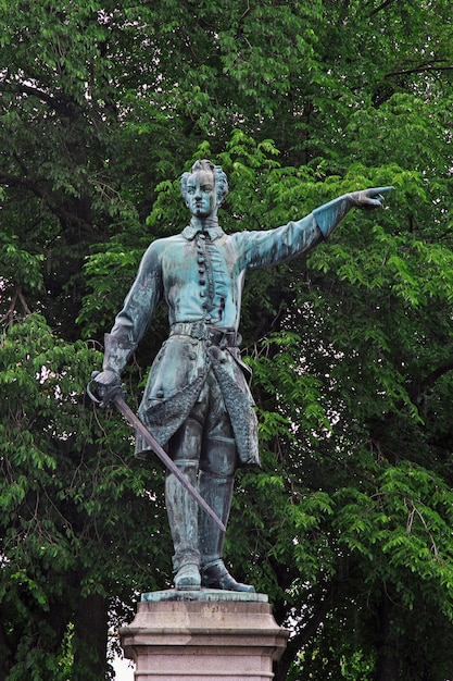 Le monument à Stockholm en Suède