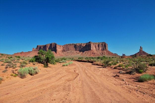 Monument Valley dans l'Utah et l'Arizona