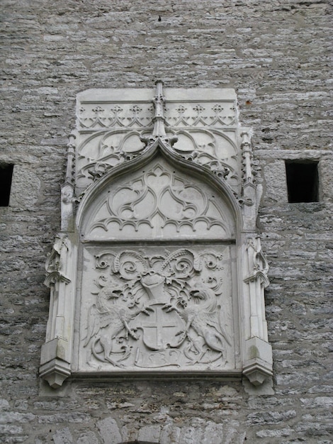 Le monument de la ville de Tallinn Estonie