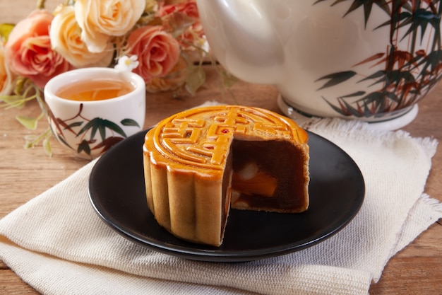 Mooncake, nourriture du festival chinois mi-automne.