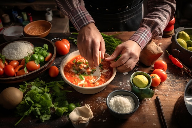 Moqueca de ragoût de cuisine brésilienne traditionnelle avec de délicieux ingrédients