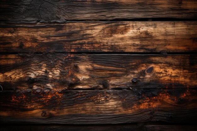 Un morceau de bois qui a été teinté en brun IA générative