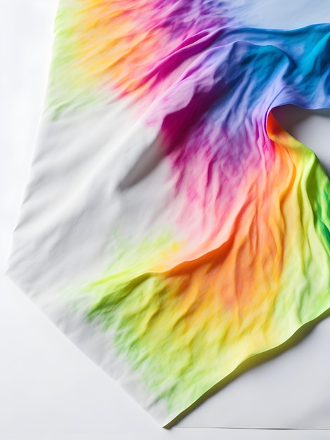 Photo morceau de papier tie-dye