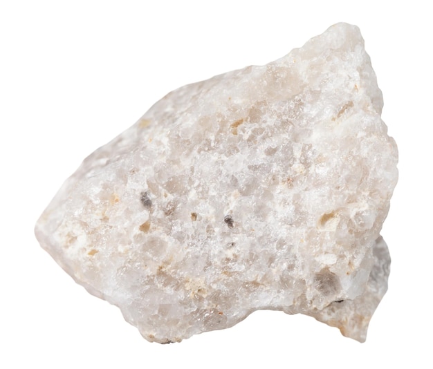 Morceau de pierre minérale de conglomérat isolé