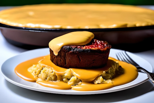 Photo un morceau de pizza avec du fromage fondu sur une assiette