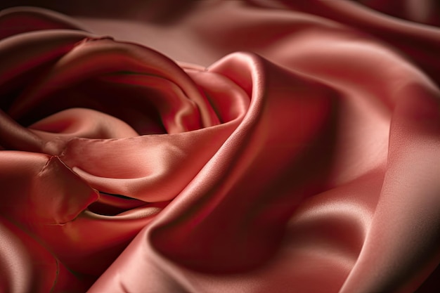 Photo un morceau de tissu rose generative ai