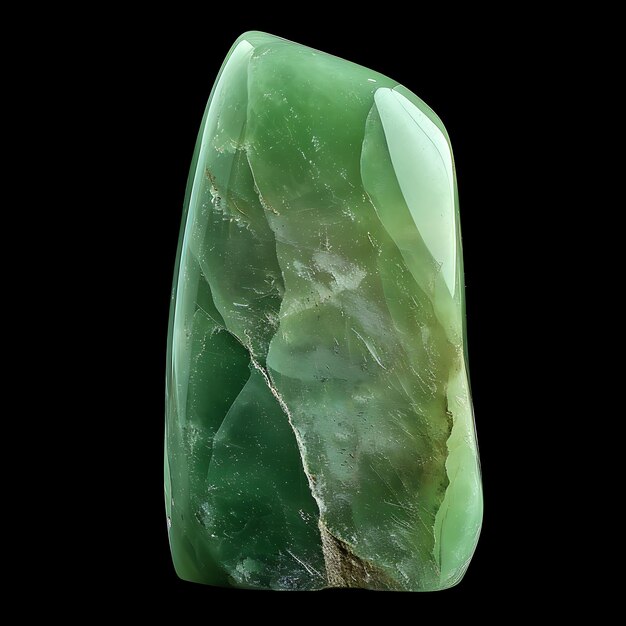 Photo un morceau de verre vert avec le vert à l'intérieur
